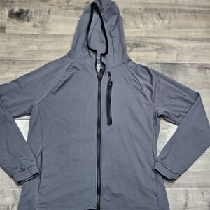 Men's Gray Hooded Jacket